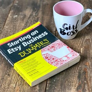 Starting an Etsy Business for Dummies book/ Girl Boss mug